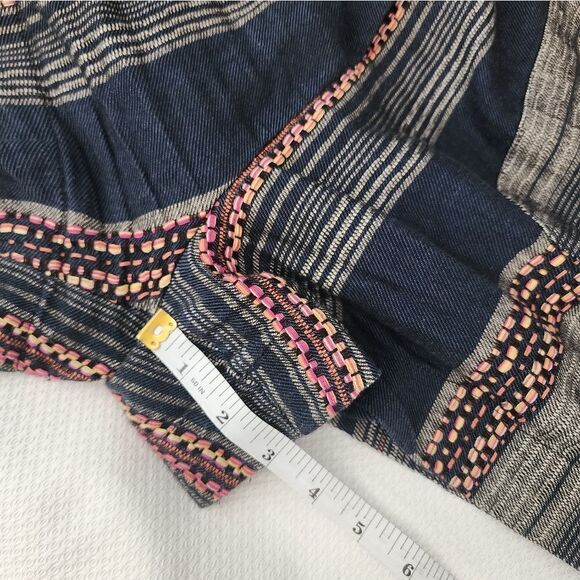 Anthropologie cotton side pockets coastal summer shorts - Picture 8 of 10